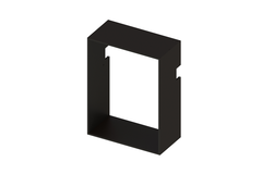 Mec sign horizontale kader 400x450mm zwart